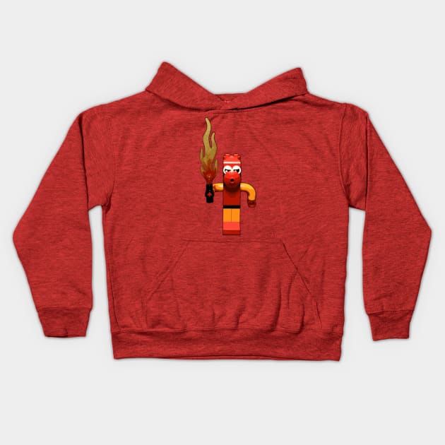 Brick Creations - Bionicle: Tahu Kids Hoodie by druscilla13